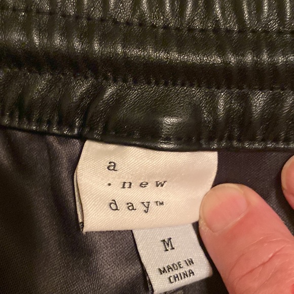 A New Day Faux Leather Joggers - Picture 6 of 9